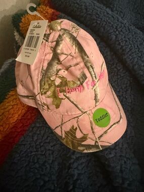 Cabela's Pink Toddler Camouflage Baseball Cap - I Hunt For hugs